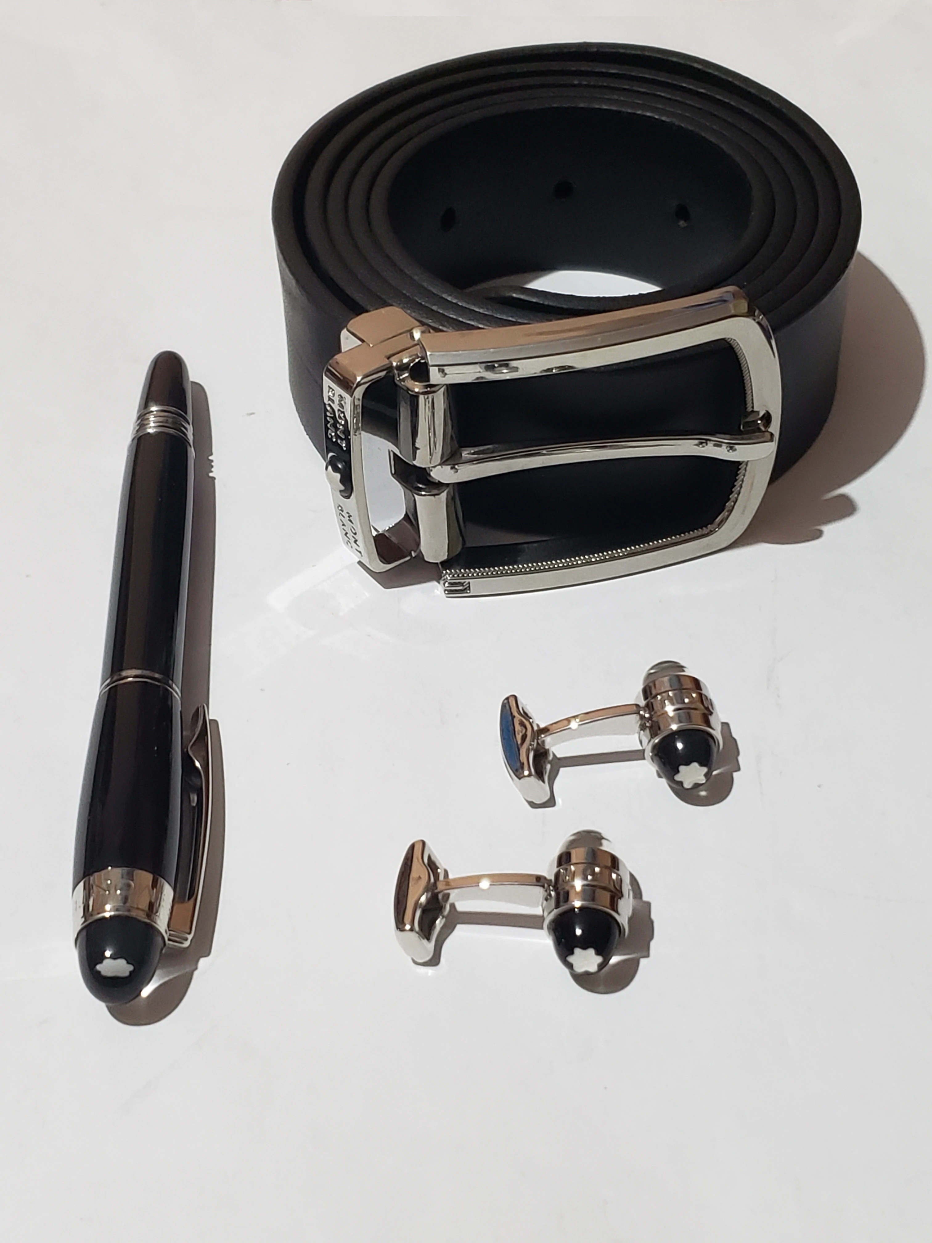 Mont Blanc Executive Collection Belt & Pen Set - image 9