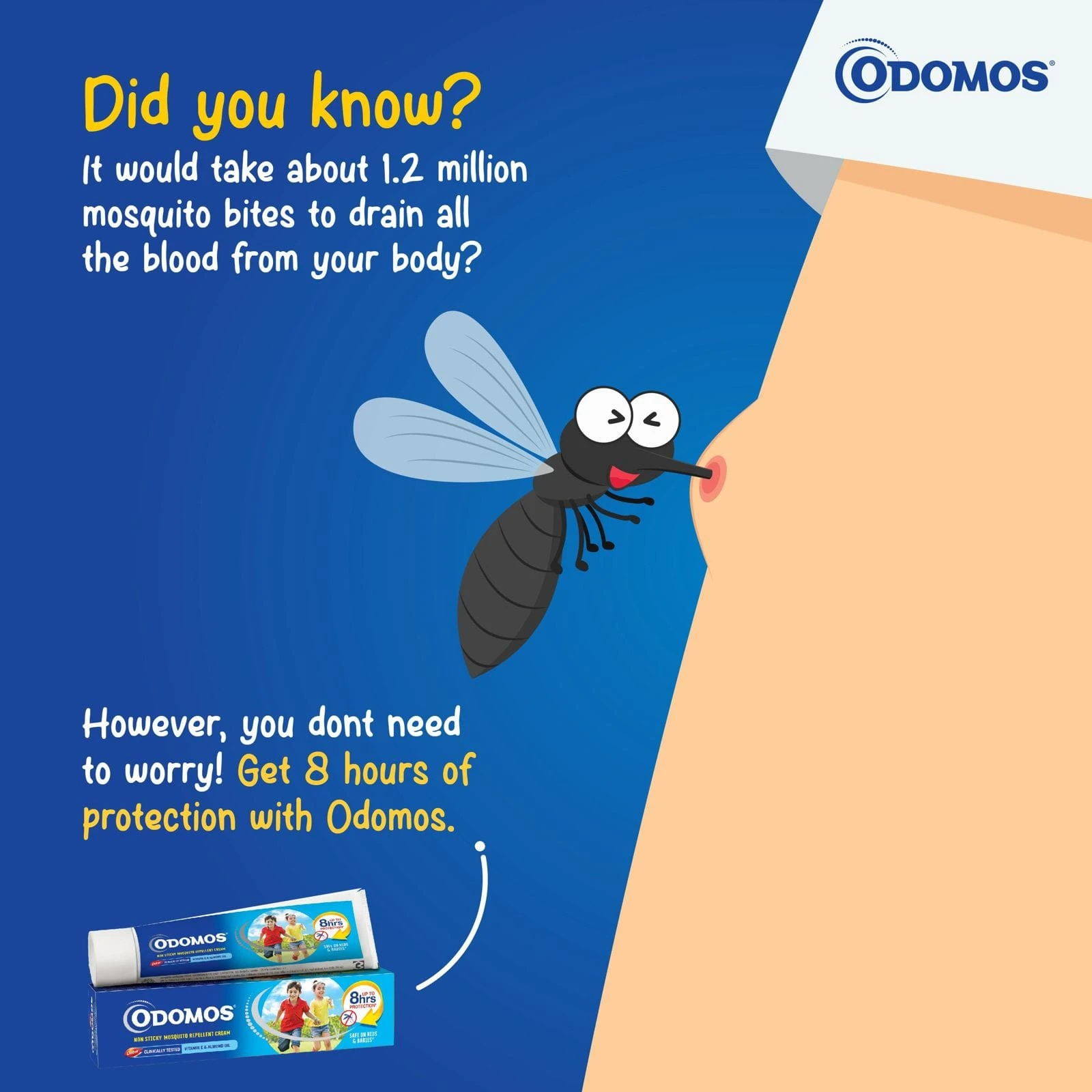Odomos Non-Sticky Mosquito Repellent Cream 50g - image 3