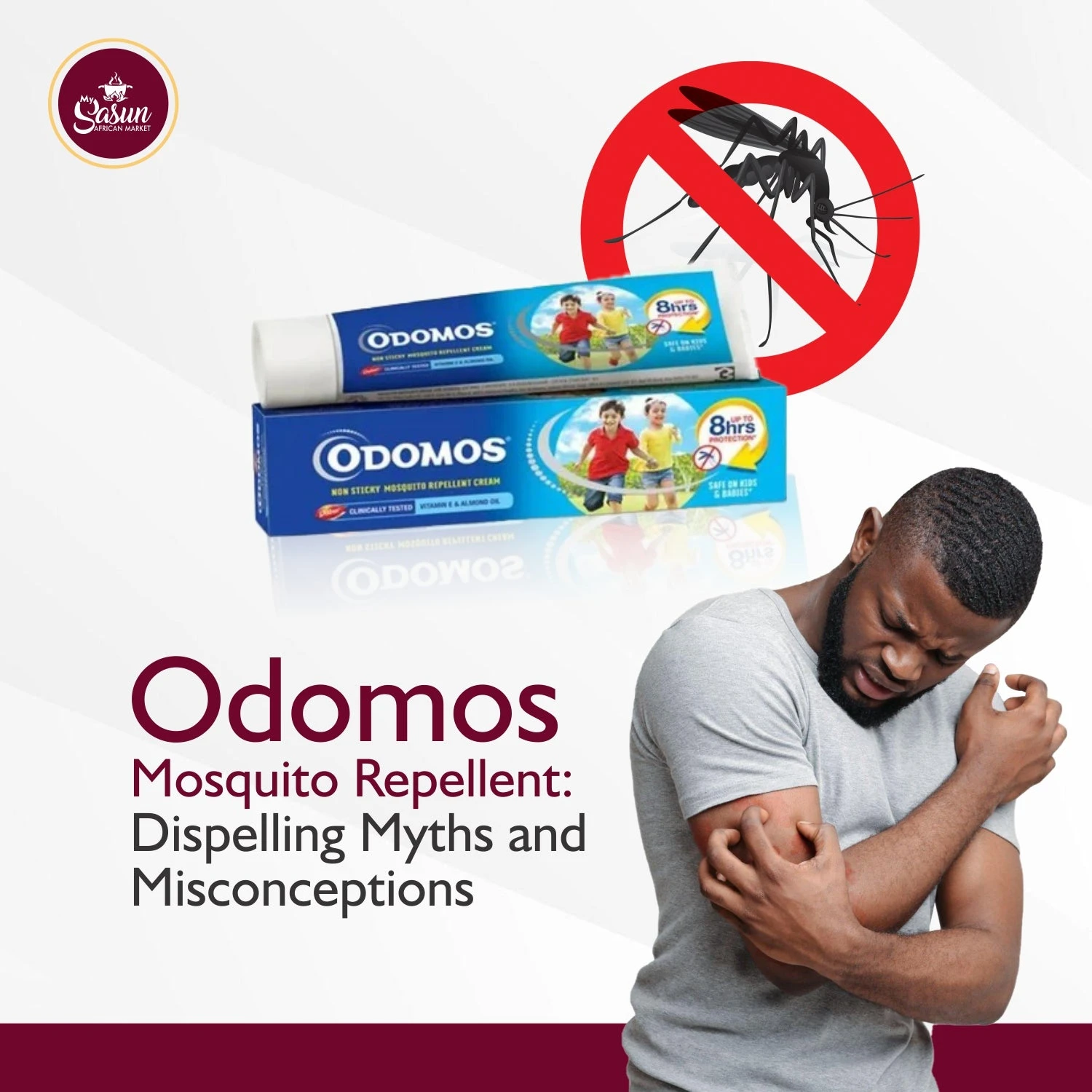 Odomos Non-Sticky Mosquito Repellent Cream 50g - image 9
