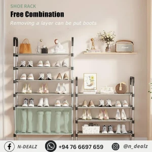 Generic Shoe Rack 7 Layer Solid Steel