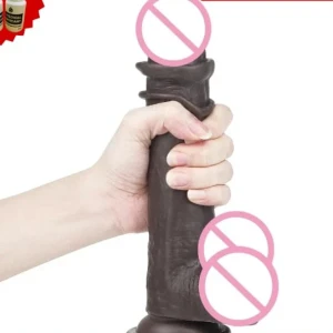 Generic Realistic Dildo Dual Layer Movable Foreskin