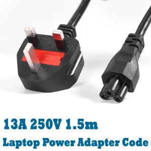 Generic Laptop Power Adapter Cord Cable 1.5m
