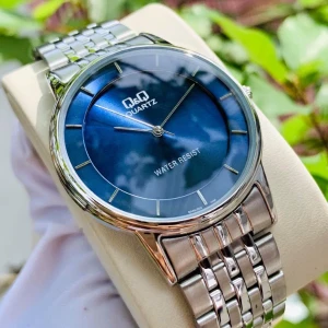 Q&Q QA56J202Y Analog Blue Dial Men's Watch