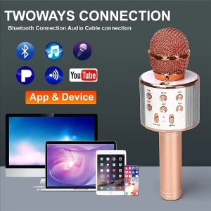 Generic WS-858 Wireless Bluetooth Handheld Karaoke Mic