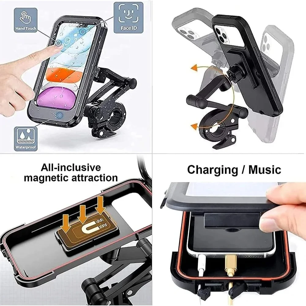 Generic Waterproof Phone Holder for Bike & Motorcycle - image 5