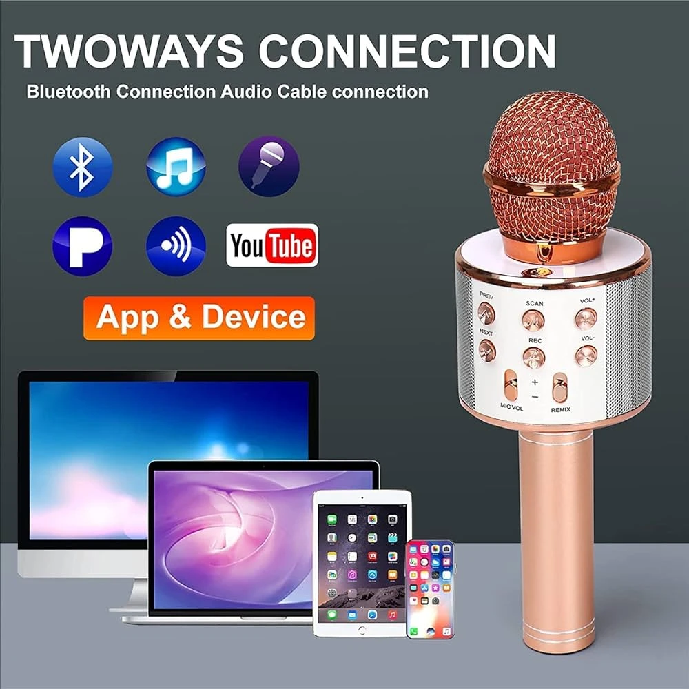 Generic WS-858 Wireless Bluetooth Handheld Karaoke Mic