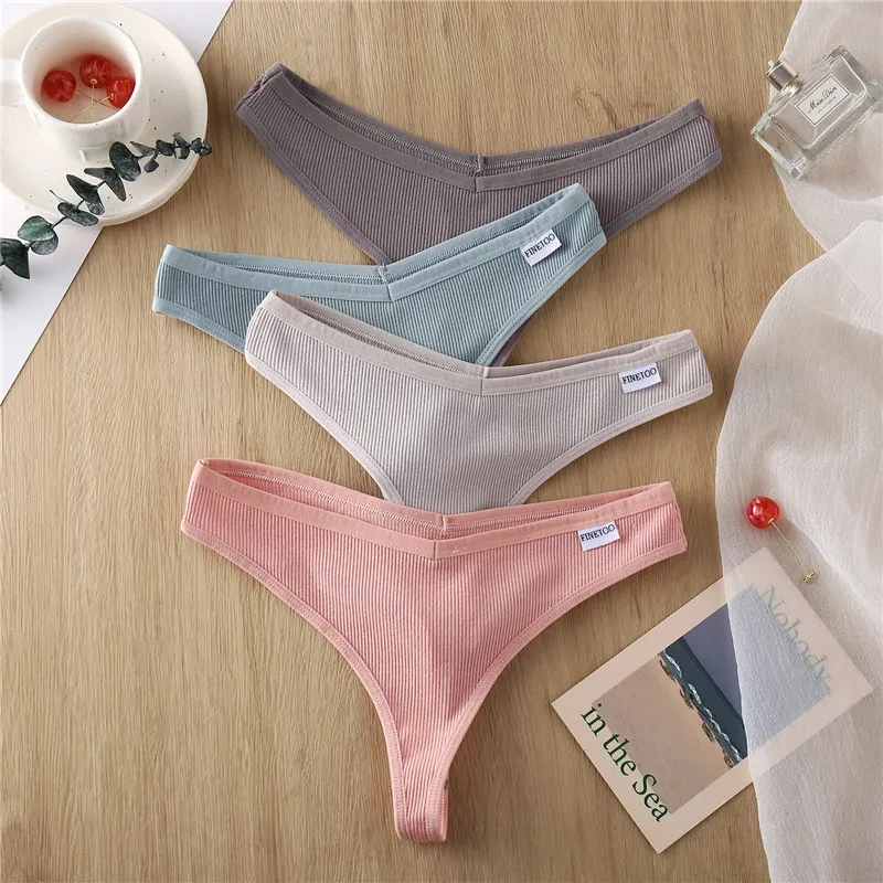 Generic Cotton Thongs Panties Sexy Low Waist - image 8