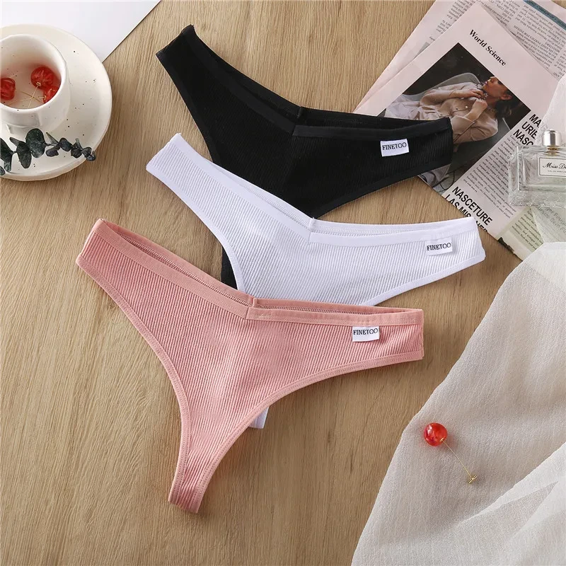 Generic Cotton Thongs Panties Sexy Low Waist - image 6