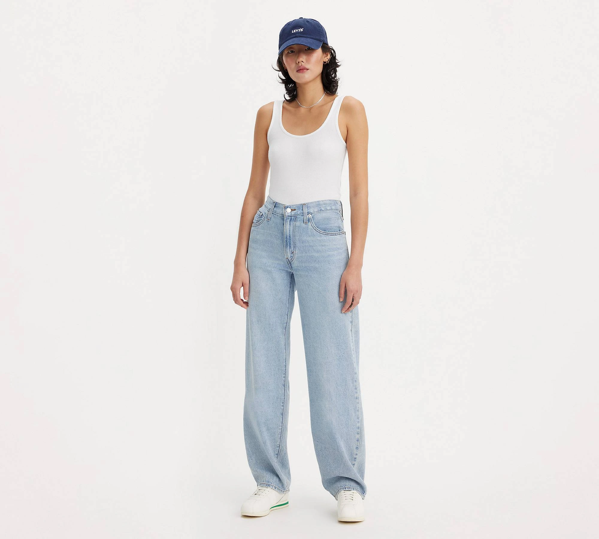Generic Women's High Waist Baggy Jeans