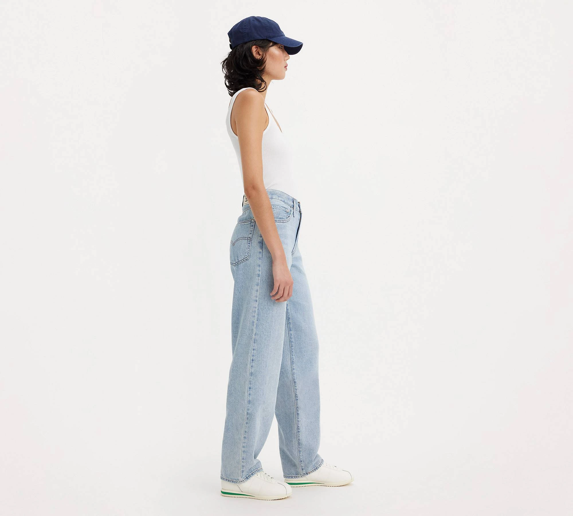 Generic Women's High Waist Baggy Jeans - image 2