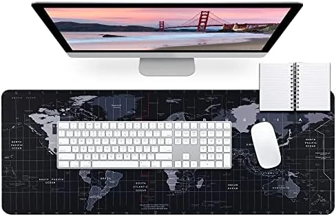 World Map Gaming Mouse Pad Mat Keyboard - image 2