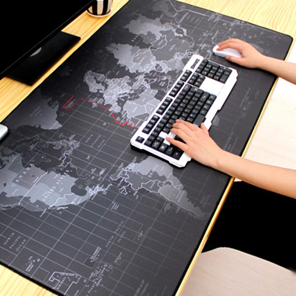 World Map Gaming Mouse Pad Mat Keyboard - image 4
