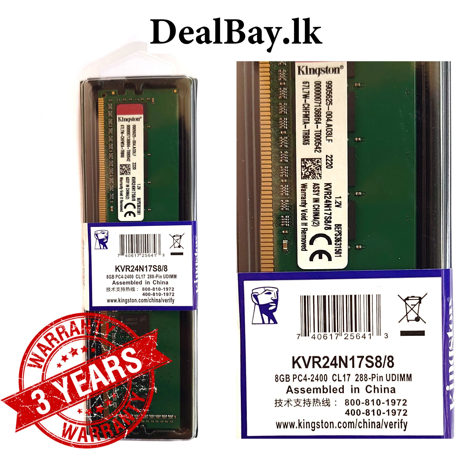 Generic DDR4 8GB 2400MHz Desktop PC RAM