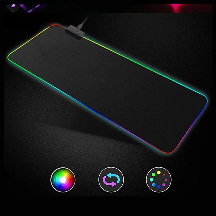 Gaming Mouse Pad Black Luminous RGB (800x300x4mm) - image 2