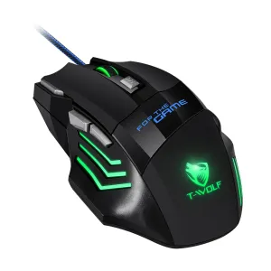 T-Wolf M1 RGB Breathing Light Gaming Mouse