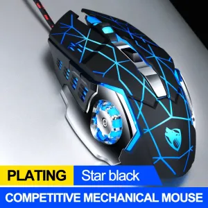T-Wolf V6 Gaming Mouse DPI Adjustable LED RGB