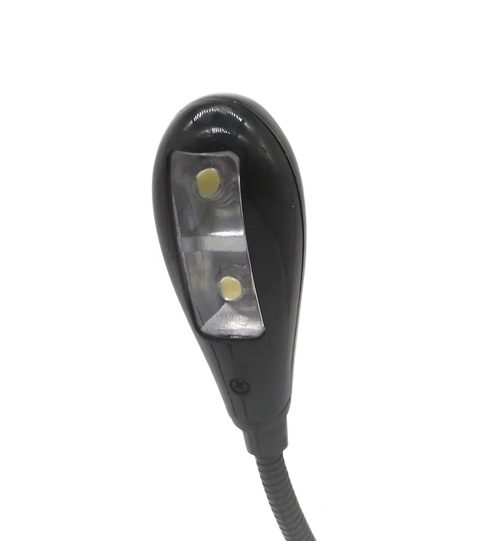 Generic 2 Dual Flexible Arms 4 LED Clip-on Lamp for Piano - image 3