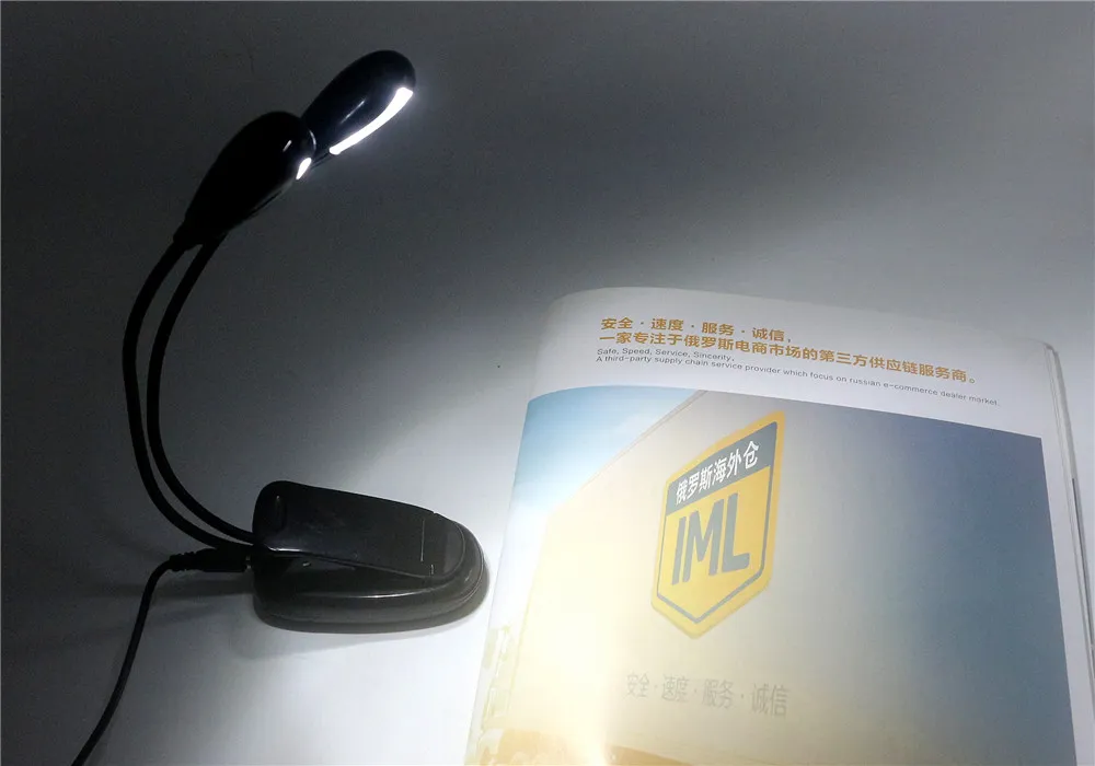 Generic 2 Dual Flexible Arms 4 LED Clip-on Lamp for Piano - image 6
