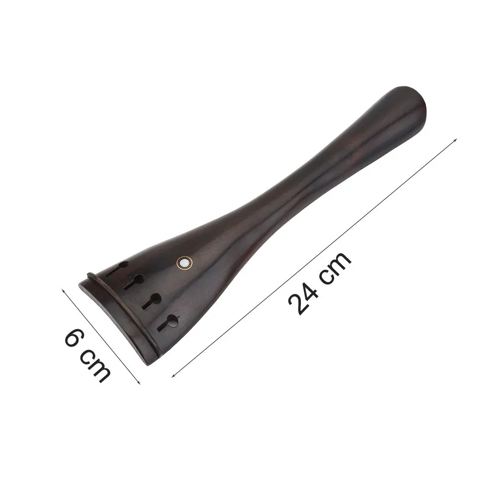 Generic Cello Tailpiece Classic Ebony Wood Black 3/4 4/4 - image 3