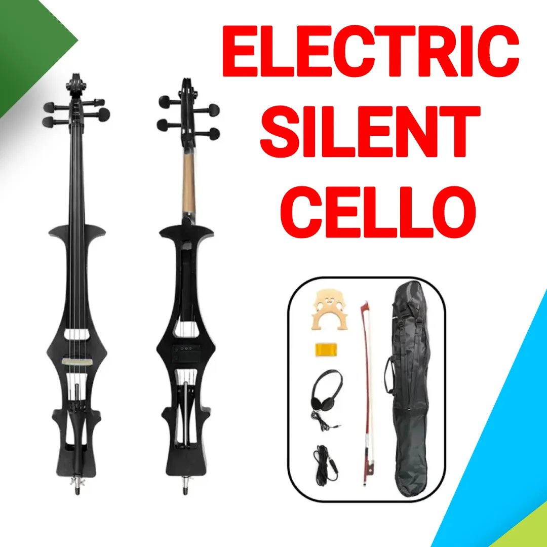 Cremona Electric Silent Cello With Carry Bag, Headphone
