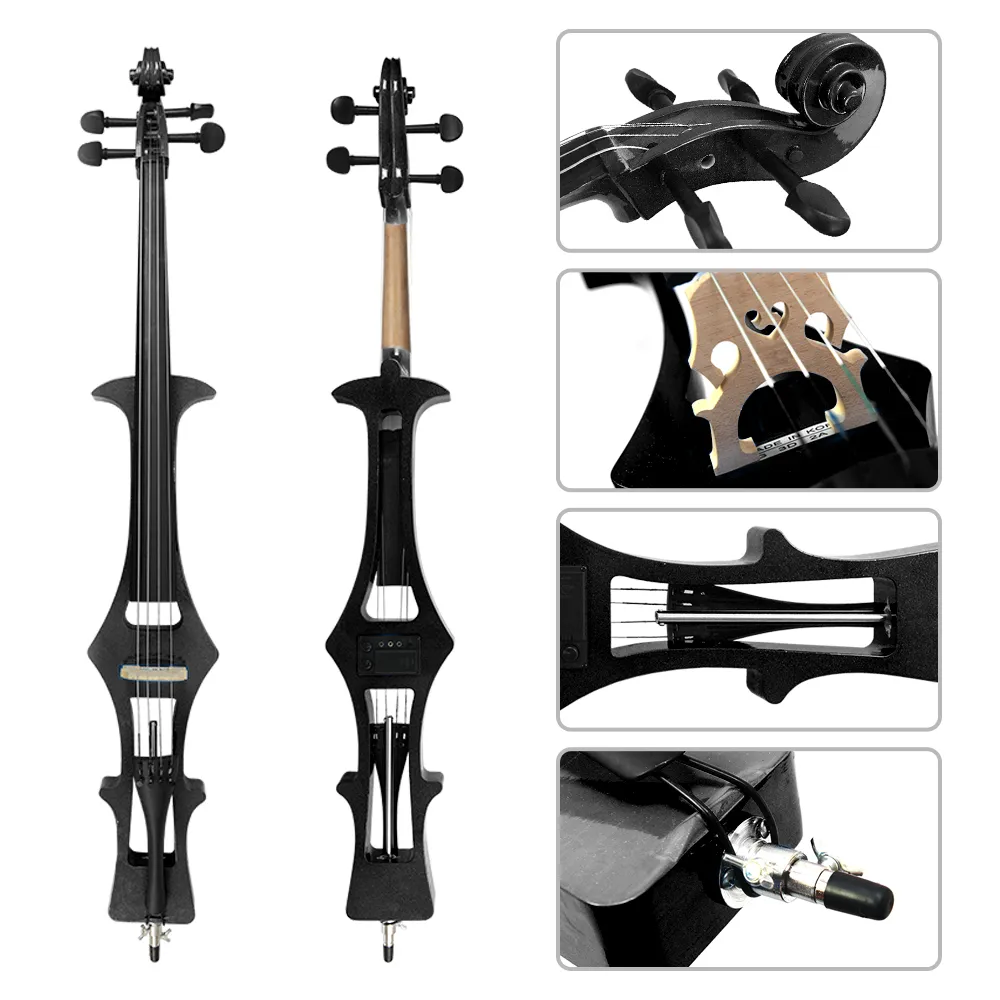 Cremona Electric Silent Cello With Carry Bag, Headphone - image 2