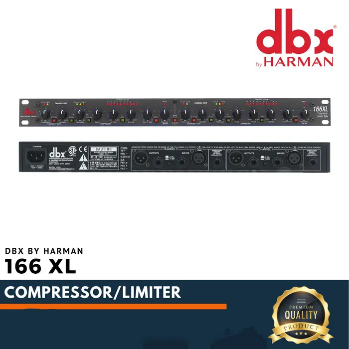 dbx 166XL Stereo Compressor Limiter Gate