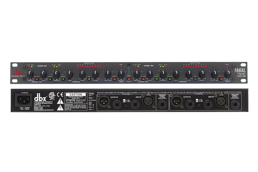 dbx 166XL Stereo Compressor Limiter Gate - image 3