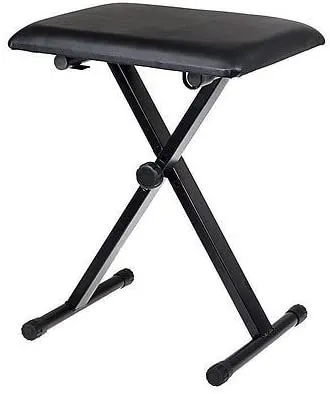 Generic Foldable Piano Keyboard Stool Leather Adjustable - image 2