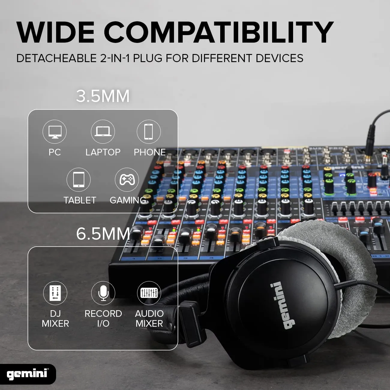 Gemini Sound DJX-1000 DJ Mixing Studio Headphones - image 4