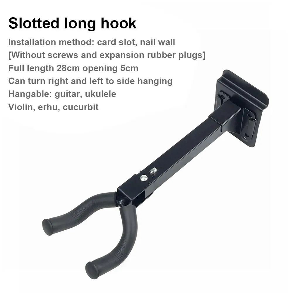 Generic Guitar Wall Hook 180 Degree Adjustable - image 5