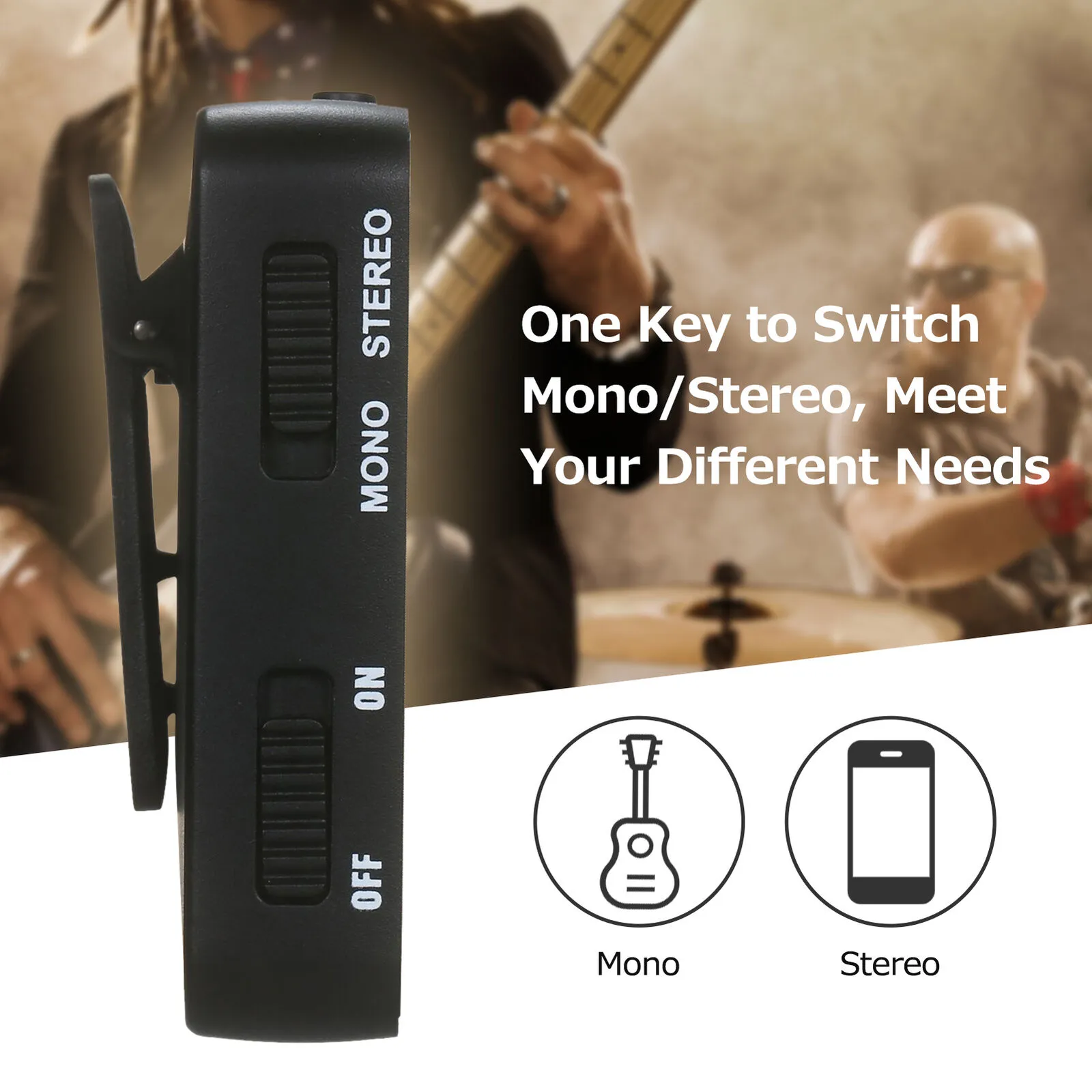 M-VAVE WP-10 2.4GHz Wireless In-Ear Monitor System - image 4