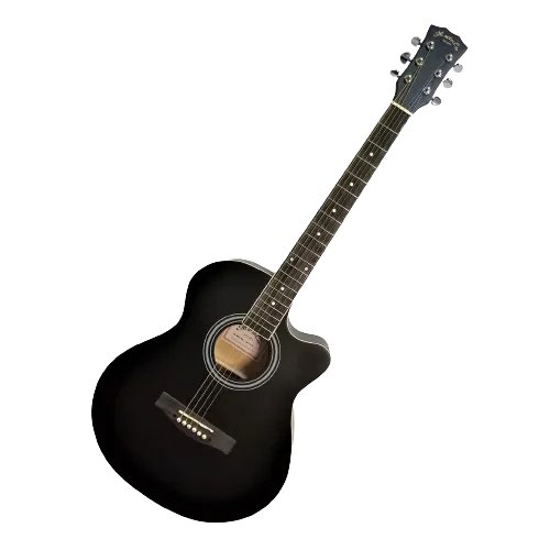 Martin Lee 40 Semi Acoustic Cutaway Guitar Black - image 3