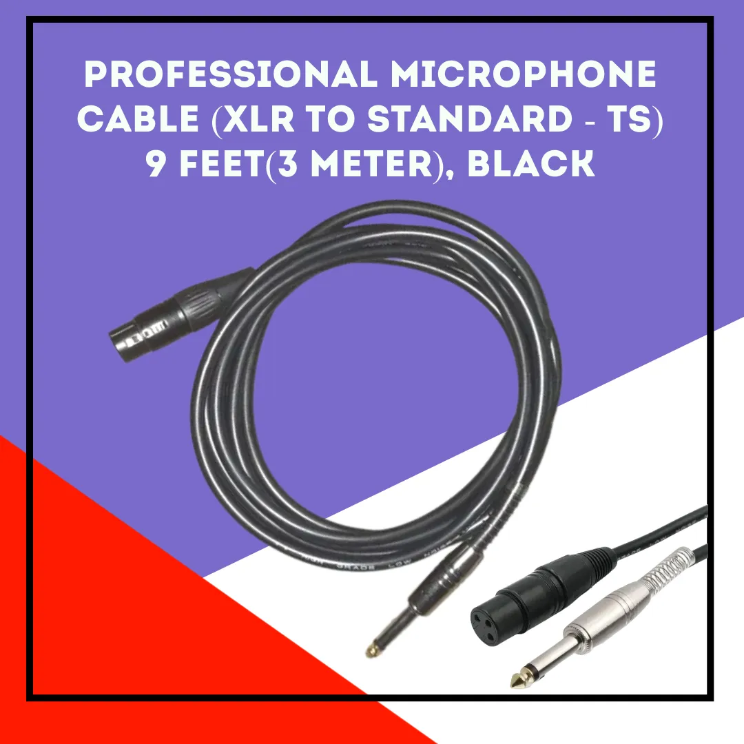 Generic Microphone Cable TS Mono to XLR Male