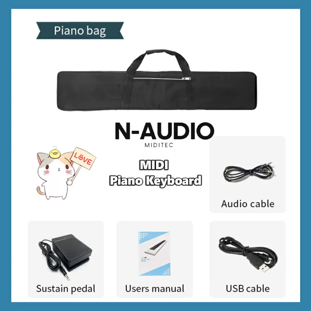 N-AUDIO MIDITEC 49 Portable Electric MIDI Keyboard - image 2