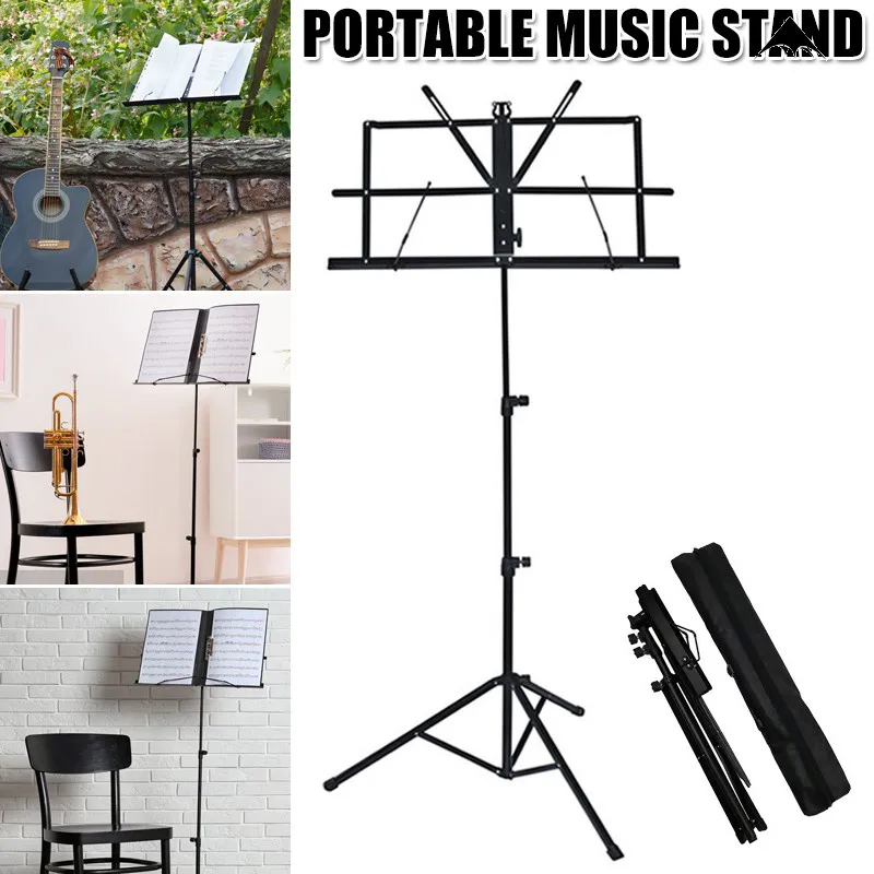 Generic Portable Folding Music Stand 2-in-1 Dual-Use - image 2