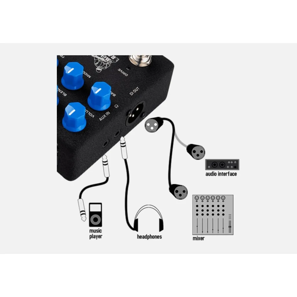 NUX Melvin Lee Davis NBP-5 Dual Switch Bass Preamp & DI - image 5