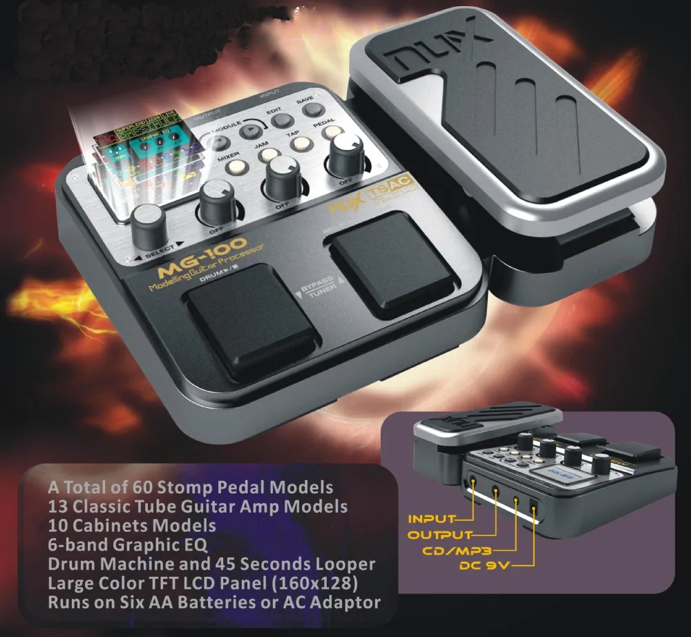 NUX MG100 Multi Effects Guitar Pedal - image 6