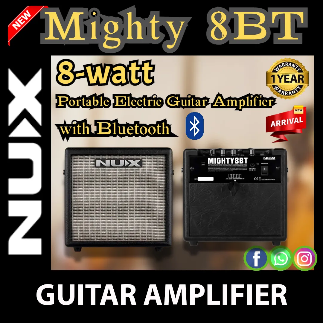 NUX Mighty 8BT Portable Electric Guitar Amplifier