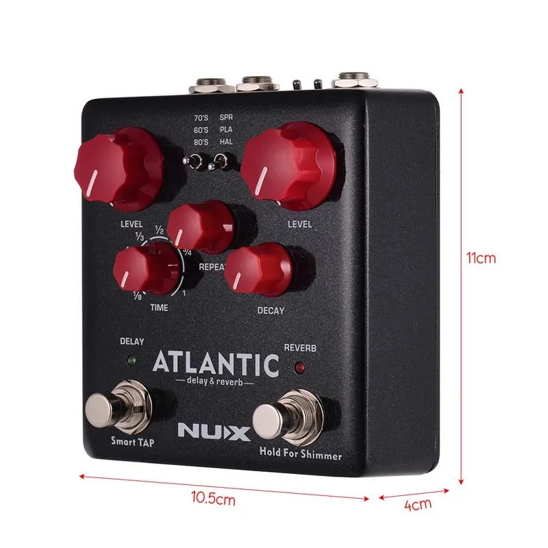 NUX NDR-5 ATLANTIC DELAY & REVERB STOMP BOX - image 3