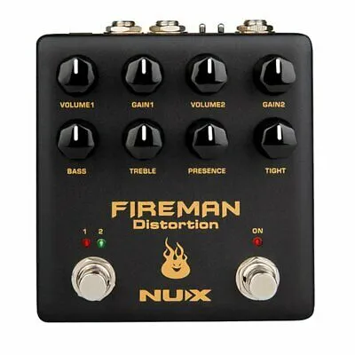 NUX NDS-5 Fireman Dual Channel Distortion Guitar Effect Pedal