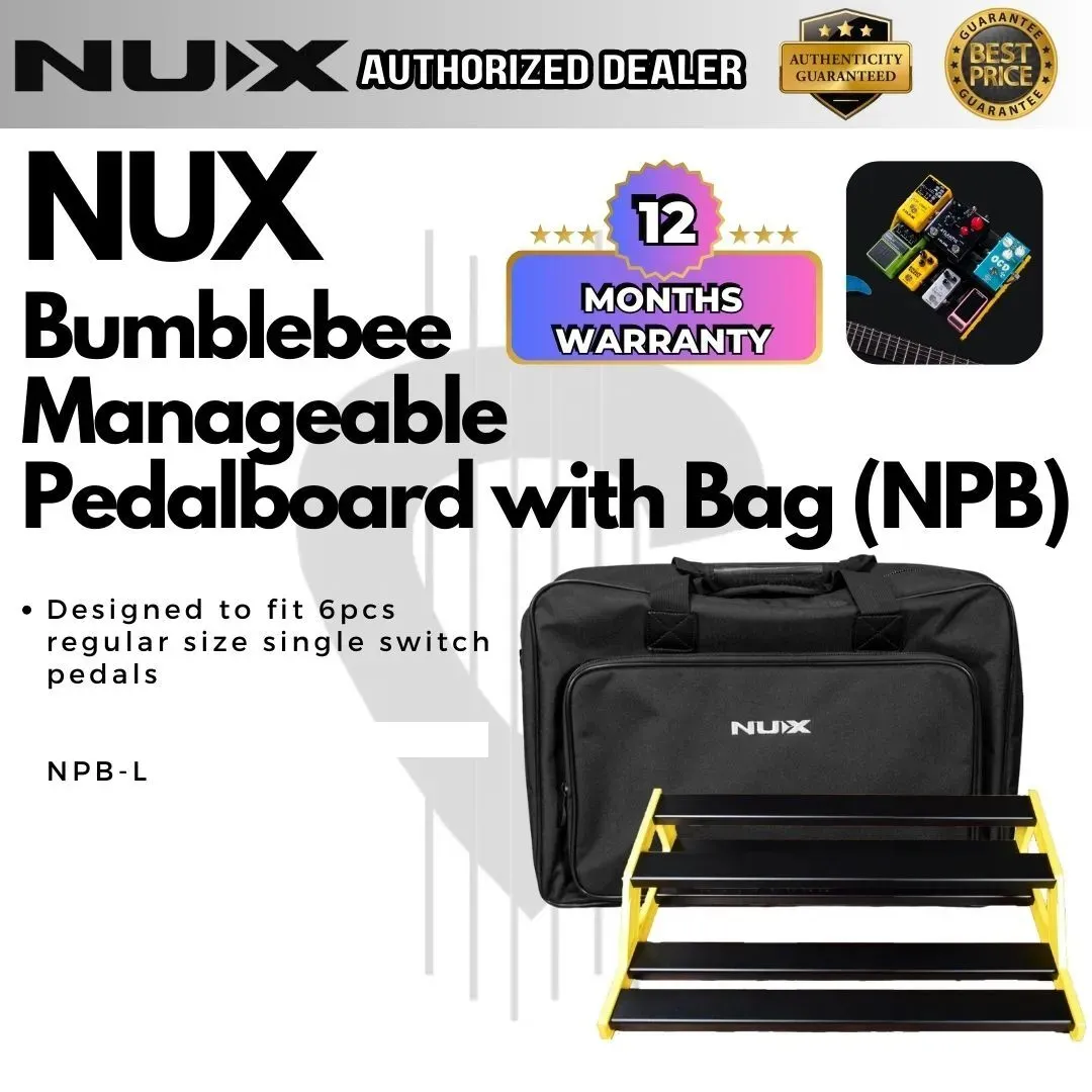 NuX NPB-L Bumblebee Guitar Pedal Board with Bag