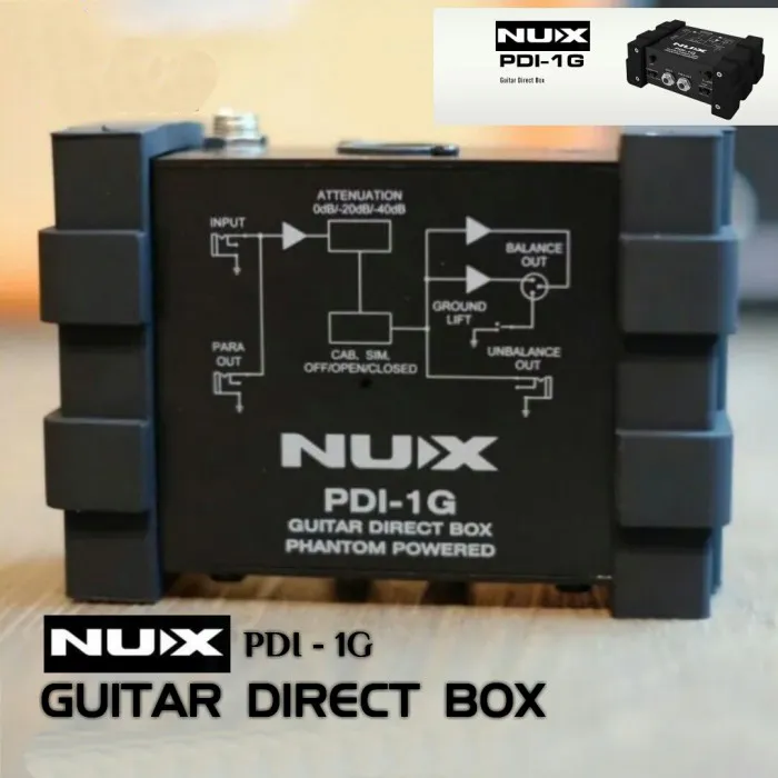 NUX PDI-1G Guitar Direct Injection Phantom DI Box