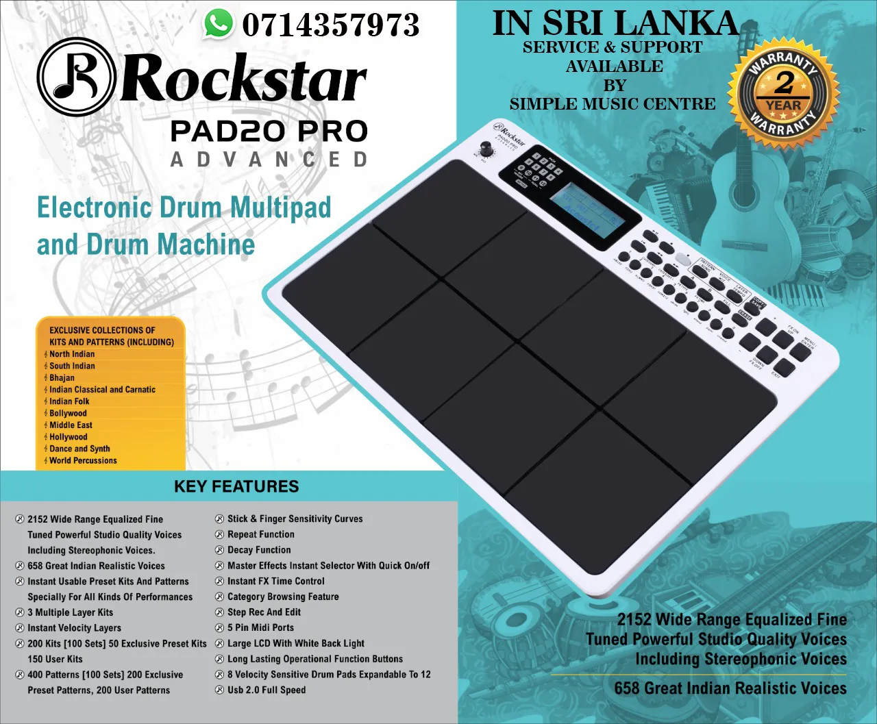 Rockstar PAD20 PRO Advanced Octa pad Electronic Drum - image 4
