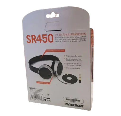 Samson SR450 Closed Back On-Ear Studio Headphones - image 3