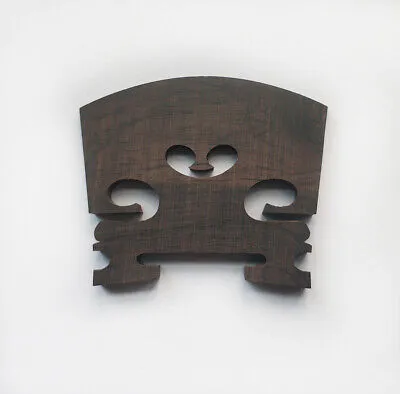 Black Violin Bridge Master AA Grade Ebony Violin Bridge 4/4 - image 2