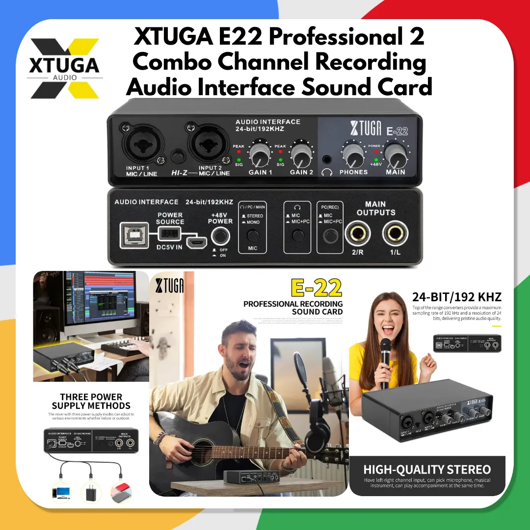 XTUGA E22 Professional Audio Interface