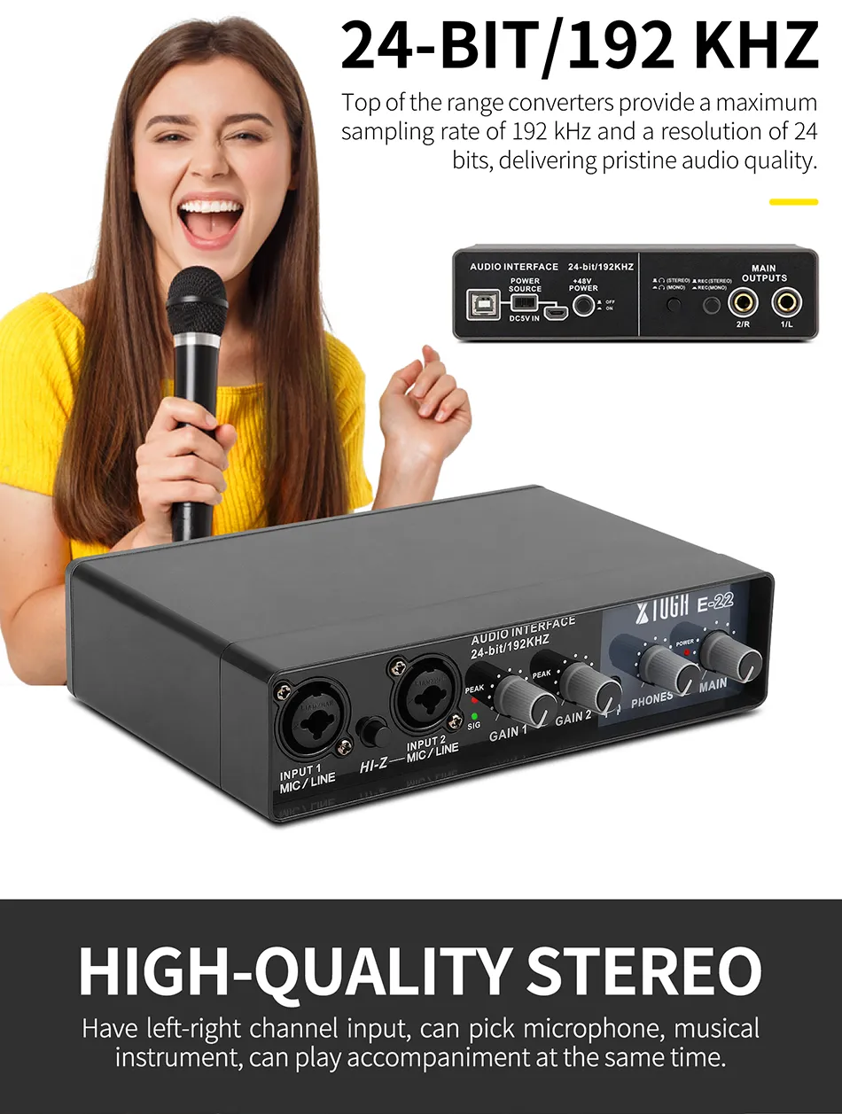 XTUGA E22 Professional Audio Interface - image 2