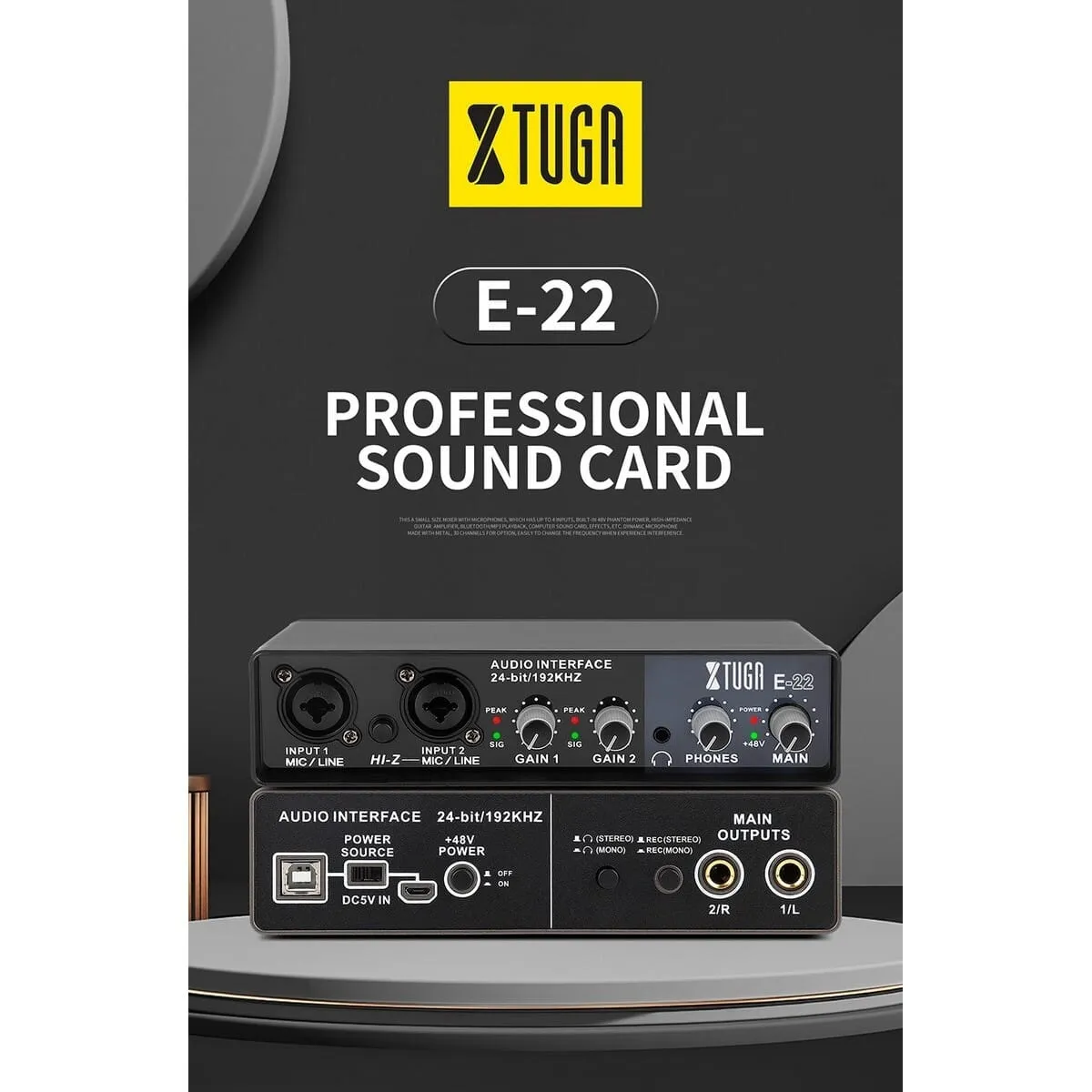 XTUGA E22 Professional Audio Interface - image 3