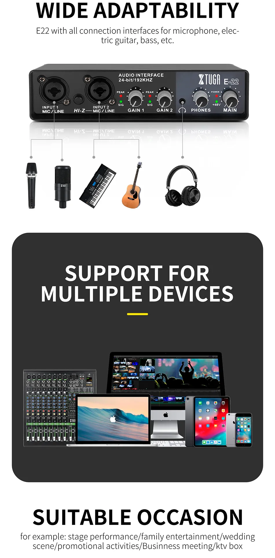 XTUGA E22 Professional Audio Interface - image 6