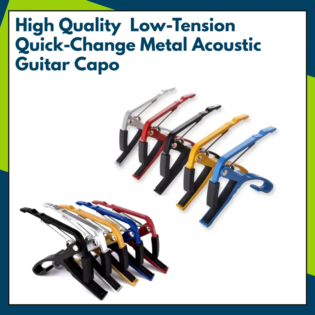 Generic Quick Change Metal Guitar Capo Blue Low Tension - image 3